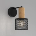 Lampa ścienna - kinkiet LED SOBRESA Czarny 1xE27 - MLP8558- realizacja