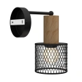 Lampa ścienna - kinkiet LED SOBRESA Czarny 1xE27 - MLP8558- podłączenie