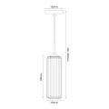 Lampa wisząca - VESTA - złoty - 1xE27 - ML1803 - wymiary