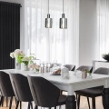 Lampa wisząca - ARCADIA - czarny - 1xE27 - ML1818 - realizacja