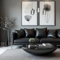 Lampa wisząca - ARCADIA - czarny - 3xE27 - ML1819 - realizacja