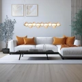 Lampa wisząca - BOLLA - złoty - 32W LED - ML1426 - realizacja