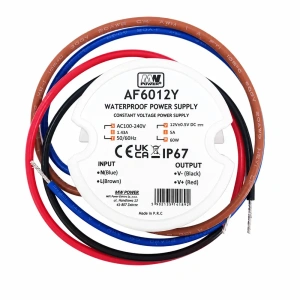 Zasilacz napięciowy hermetyczny do puszki IP67 12V 5A 60W - AF6012Y