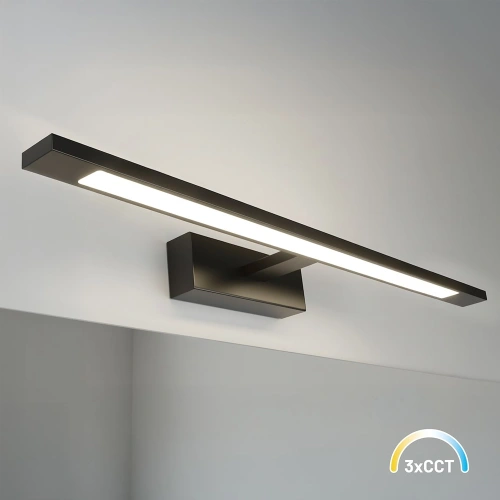 Kinkiet łazienkowy KLIMT Czarny 12W LED 60cm - ML2036 - 3xCCT