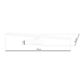 Lampa łazienkowa - SPLASH - biały - 12W LED 60CM - ML5618 - wymiary