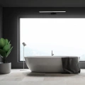 Lampa łazienkowa - SPLASH - czarny - 16W LED 80CM - ML5723 - realizacja