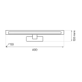 Kinkiet łazienkowy KLIMT Złoty 8W LED 40cm - CCT - ML2041 -wymiary