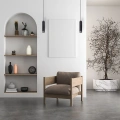 Lampa wisząca - VERTICAL - czarny - 1xGU10 - ML0298 - realizacja