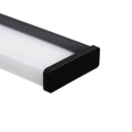 Kinkiet łazienkowy MIRORE Czarny 8W LED 40cm 4000K IP44 - ML2025 - klosz