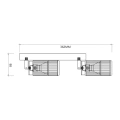 Lampa sufitowa - VERTICAL SPOT - biały - 2xGU10 - ML0305 - wymiary
