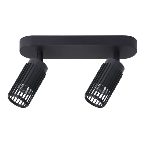 Lampa sufitowa - VERTICAL SPOT - czarny - 2xGU10 - ML0295