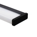 Kinkiet łazienkowy MIRORE Czarny 10W LED 60cm 4000K IP44 - ML2026 - klosz