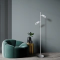 Lampa podłogowa - VERTICAL - biały - 2xGU10 - ML0310 - realizacja