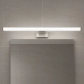 Kinkiet łazienkowy MIRORE Srebrny 10W LED 60cm 4000K IP44 - ML2032 - realizacja