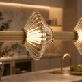 Lampa wisząca - PADRE - złoty - 18W LED - ML2799 - realizacja