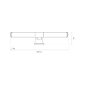 Kinkiet łazienkowy APA Chrom 6W LED 4000K IP44 - ML2251 - wymiary