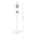 Lampa podłogowa - PADRE - czarny - 19W LED - ML2802 - wymiary