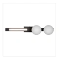 Kinkiet MAGNET 13W+2xG9 3000K/4000K - Czarny - ML113 - świecenie paska LED