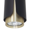Lampa sufitowa - FLOWER - czarny/złoty - 1xGU10 - ML0262
