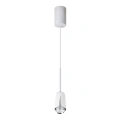 Lampa wisząca - FLOWER - biały/chrom - 1xGU10 - ML0275