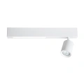 Lampa sufitowa MAGNET 5W+1xGU10 3000K/4000K - Biały - ML1131 - świecenie - pasek LED
