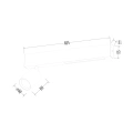Lampa sufitowa MAGNET 5W+1xGU10 3000K/4000K - Biały - ML1131 - wymiary