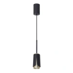 Lampa wisząca - FLOWER - czarny/złoty - 1xGU10 - ML0267