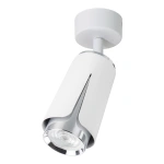 Lampa sufitowa - FLOWER SPOT - biały/chrom - 1xGU10 - ML0272