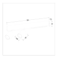 Lampa sufitowa MAGNET 5W+2xGU10 3000K/4000K - Biały - ML1133 - wymiary