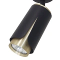Lampa sufitowa - FLOWER SPOT - czarny/złoty - 1xGU10 - ML0264