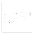Lampa sufitowa MAGNET 5W+3xGU10 3000K/4000K - Biały - ML1135 - wymiary