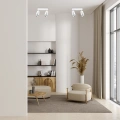 Lampa sufitowa - FLOWER SPOT - biały/chrom - 2xGU10 - ML0273 - realizacja