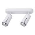 Lampa sufitowa - FLOWER SPOT - biały/chrom - 2xGU10 - ML0273