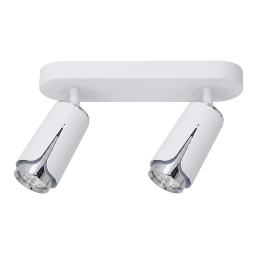 Lampa sufitowa - FLOWER SPOT - biały/chrom - 2xGU10 - ML0273