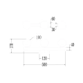 Lampa sufitowa MAGNET 9W+3xG9 3000K/4000K - Czarny - ML1140 - wymiary