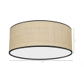 Lampa sufitowa MARSHALL 2xE27 Ø40cm - RATTAN - MLP71067 - wymiary