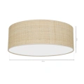 Lampa sufitowa MARSHALL 3xE27 Ø50cm - RATTAN - MLP7488 - wymiary