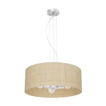 Lampa wisząca MARSHALL 3xE27 - Biały / Rattan - MLP7490