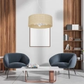 Lampa wisząca MARSHALL 3xE27 - Biały / Rattan - MLP7490 - realizacja