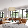 Lampa wisząca MARSHALL 3xE27 - Biały / Rattan - MLP7490 -realizacja