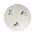 Lampa sufitowa MARSHALL 3xE27 Ø50cm - Biały / Brąz - MLP2424 - gniazda na żarówki LED
