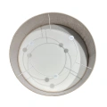 Lampa sufitowa MARSHALL 3xE27 Ø50cm - Biały / Brąz - MLP2424 - mocowanie klosza