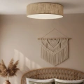 Lampa sufitowa MARSHALL 3xE27 Ø50cm - Biały / Brąz - MLP2424- realizacja
