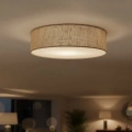 Lampa sufitowa MARSHALL 3xE27 Ø50cm - Biały / Brąz - MLP2424 -realizacja