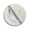 Lampa sufitowa MARSHALL 3xE27 Ø50cm - Biały / Szary - MLP2425 - przewody
