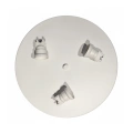 Lampa sufitowa MARSHALL 3xE27 Ø50cm - Biały / Czarny - MLP2426 - gniazda na żarówki