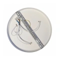 Lampa sufitowa MARSHALL 3xE27 Ø50cm - Biały / Czarny - MLP2426 - przewody