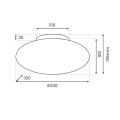 Lampa sufitowa LED ROBIN 11W 3000K - Biały - ML2804 - wymiary