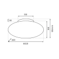 Lampa sufitowa LED ROBIN 11W 3000K - Beżowy - ML2805 - wymiary