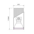 Lampa sufitowa LED NEO Downlight 1xGU10 - Czarno / Złoty - ML0278 - wymiary